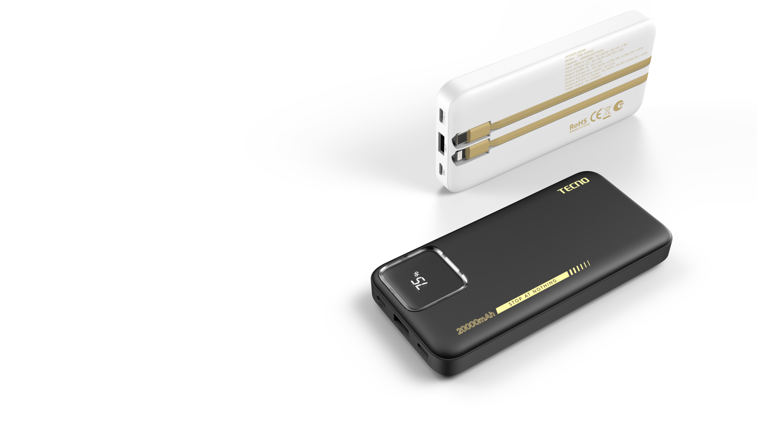 20000mAh LED Display