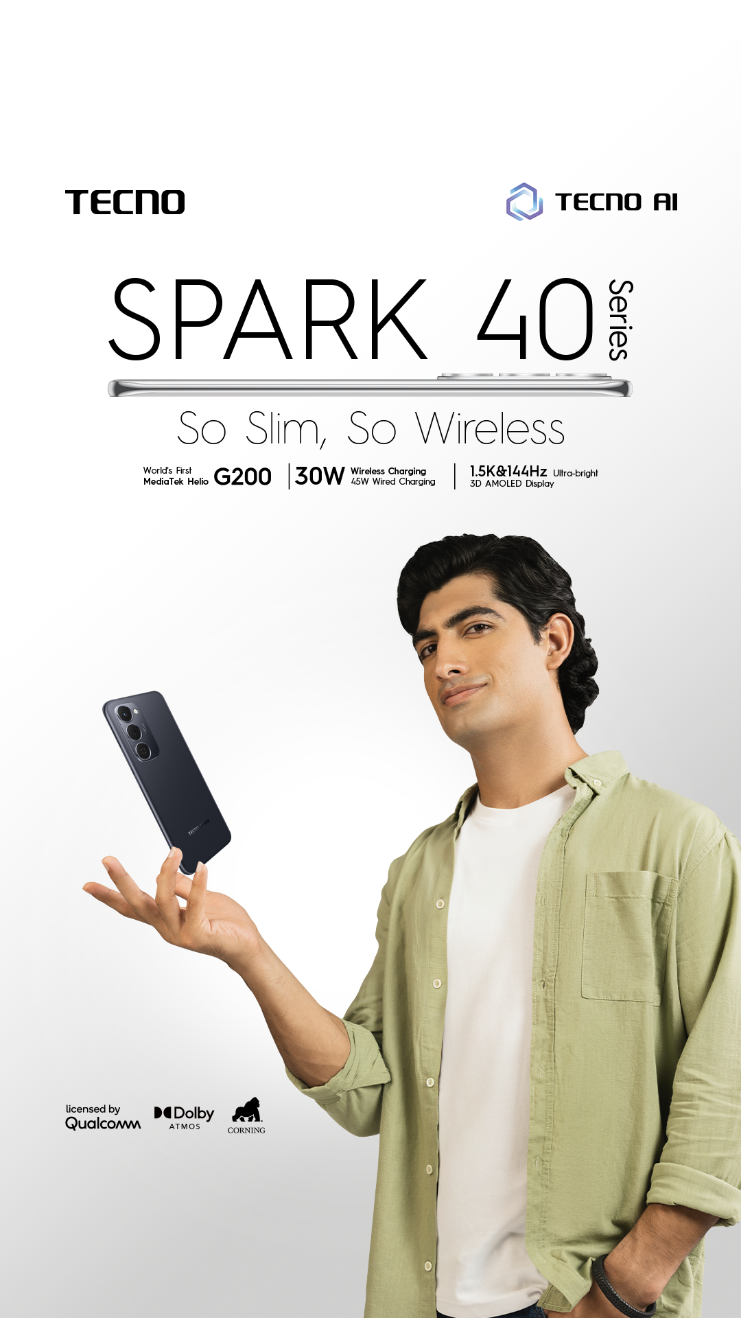 TECNO SPARK 40 Pro+, Slim & Stylish Android Phone